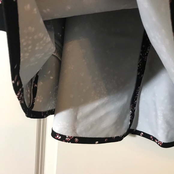 NWT Loft Ponte Flip Skirt Black Elastic Waist - Picture 5 of 5